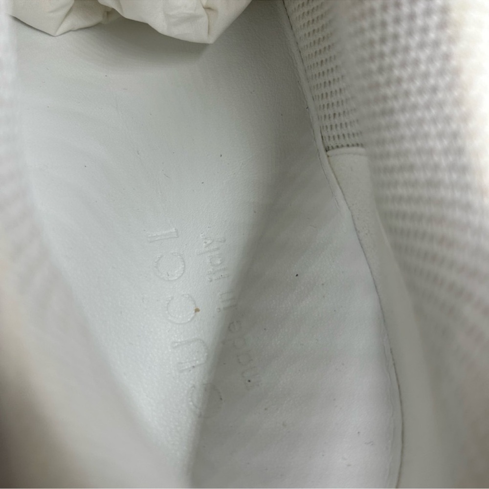 Men’s Gucci, GG demetra leather basket sneakers size 12.5 made in Italy - Picture 10 of 11